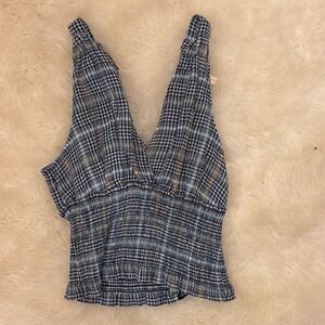 Beautiful blue tank top pilcro small